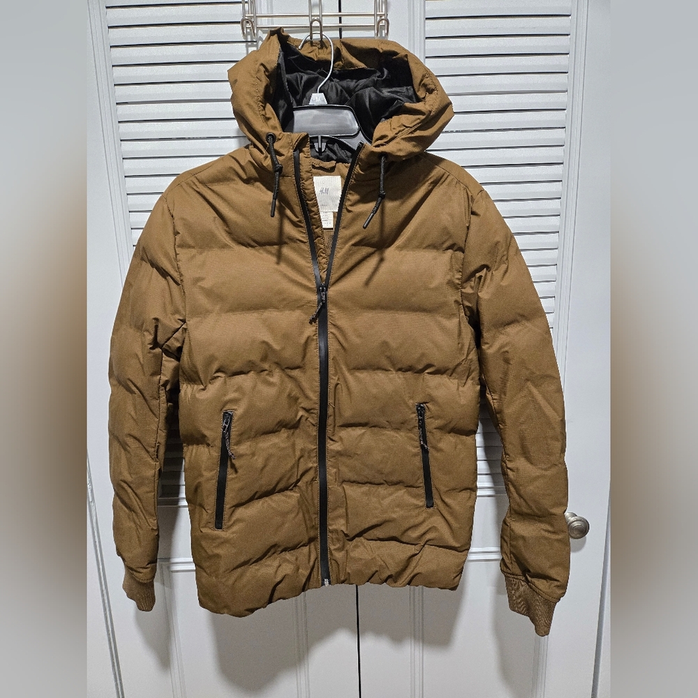Brown Waterproof Puffer Jacket - image 1